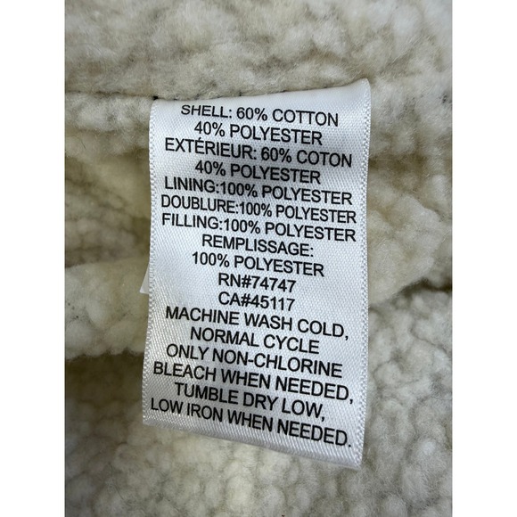 Natural Reflections Sherpa Lined Flannel, Size‎ Med NWT - Picture 6 of 6